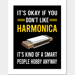Smart People Hobby Harmonica Mouth Organ Posters and Art